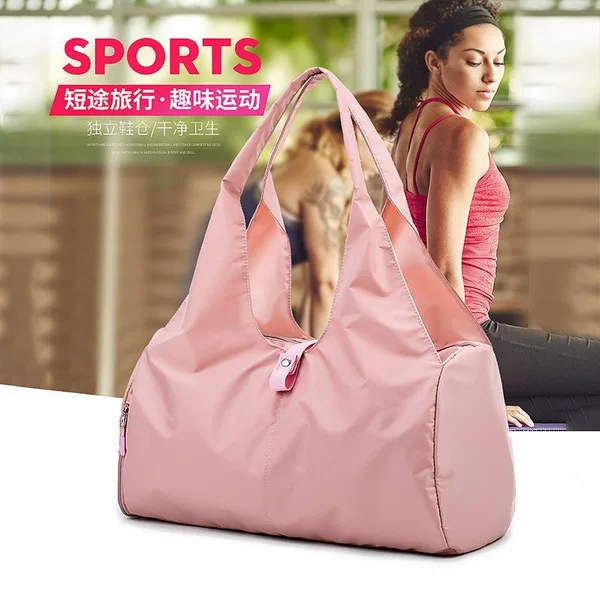 Sports Yoga Bag for Women with Printable Logo Swimming Training Large Capacity Fitness Bag Lightweight One-Shoulder Satchel Travel Bag for Men