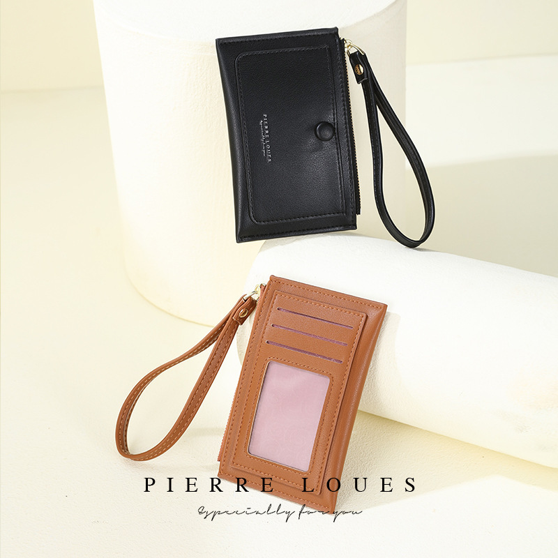 Cross-Border New Style Small Clutch Wallet with Multiple Card Slots, Keychain, Coin Purse, Large Capacity Coin Wallet for Women, High-End Feel