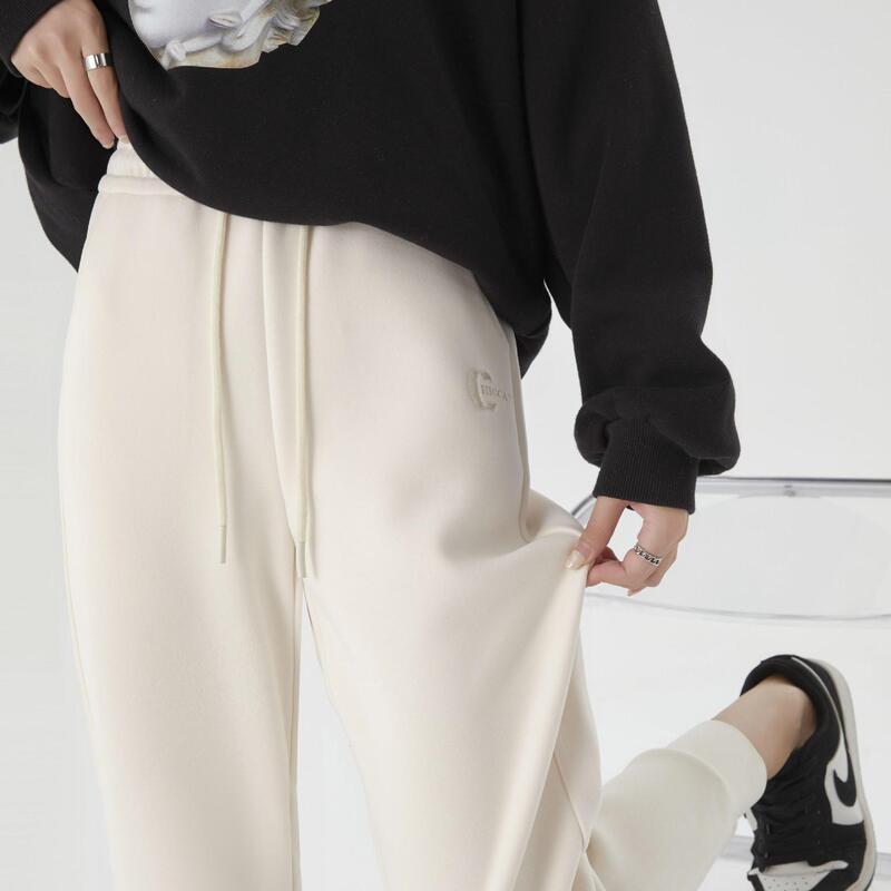 【Moisturizing Mousse Windproof Pants】700G Double-Sided Fleece Winter Windproof Sports Casual Pants Slimming Versatile Casual Wear 【Moisturizing Mousse Windproof Pants】700G Double-Sided Fleece Winter Windproof Sports Casual Pants Slimming Versatile Casual Wear