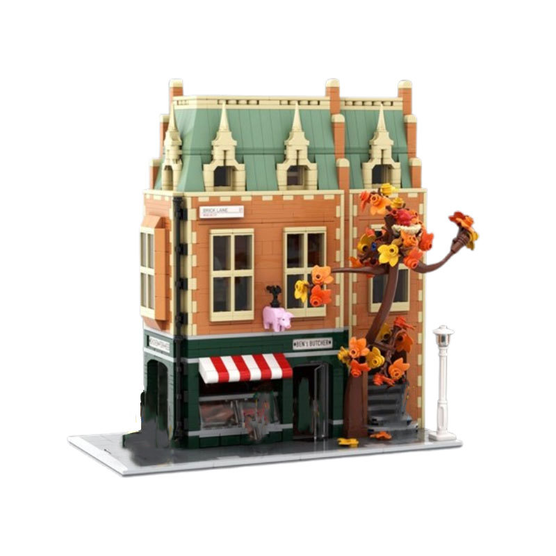 Restaurant Building Block Model Small Particle Construction Toy_voghion.com