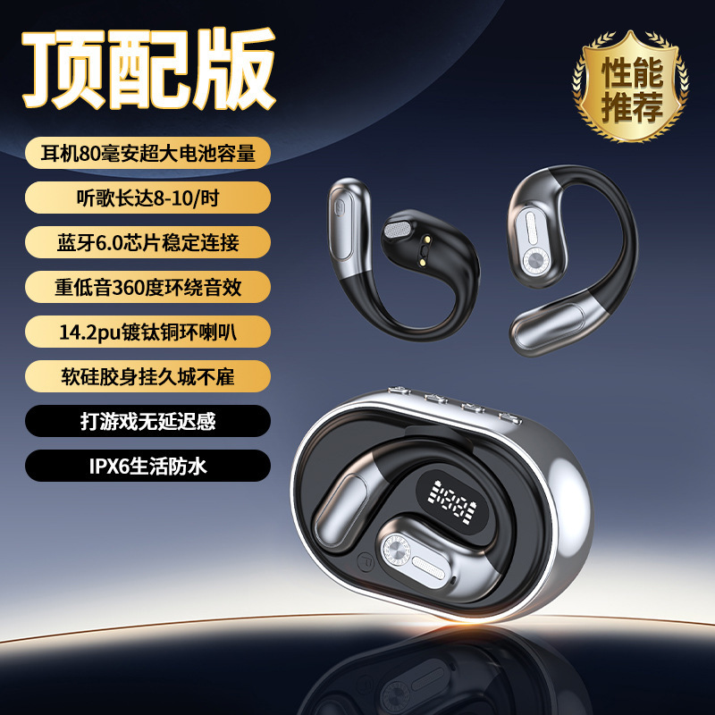跨境新款AI智能翻译蓝牙耳机超长续航OWS可刷视频高音质运动耳机|undefined