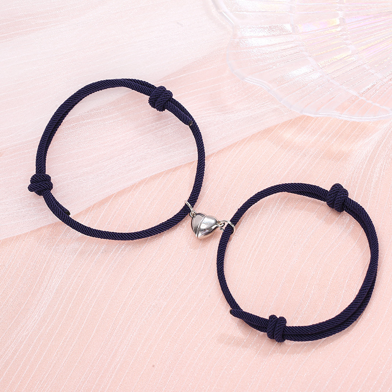 Simple Style Heart No Inlaid Couple Bracelets display picture 9