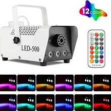 新款选色遥控3颗LED500W可选色烟雾机 舞台烟雾发生器 舞台喷雾机