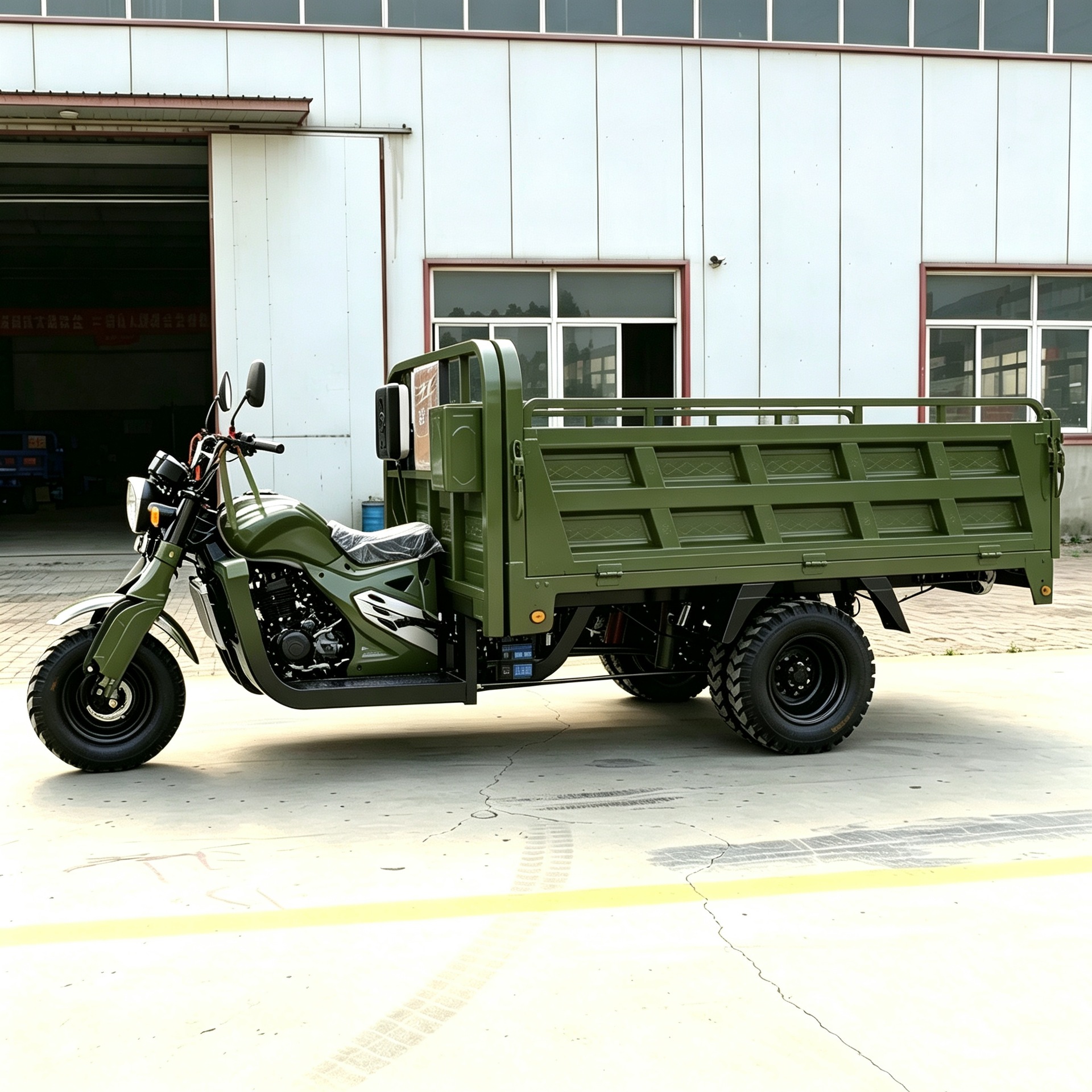 Cross-border export of green fuel-powered three-wheeled vehicles for operation in Southeast Asia, covered passenger transport vehicles, and five-wheeled motorcycles