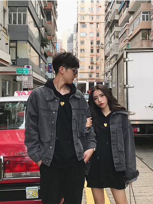 lovers 2021 Spring new pattern fashion Jeans Easy Lazy Versatile fashion coat Jacket