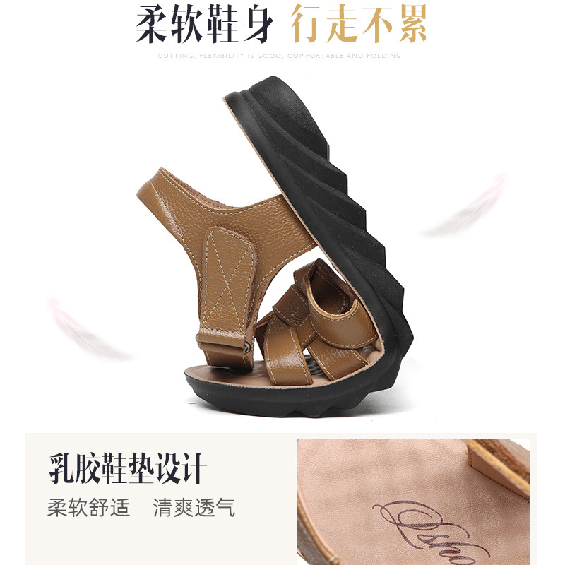 C4395 1050K GIÀY DÉP SANDAL NỮ RUITDT BIG SIZE NGOẠI CỠ ĐẾ MỀM MÙA HÈ TRUNG NIÊN MA SÁT CHỐNG TRƯỢT GIÀY DÉP NỮ DA BÒ G03 SẢN PHẨM MỚI