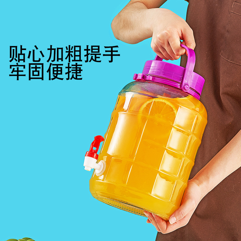 Botella de vino engrosada de alta gama botella de vidrio encurtidos frasco de kimchi botella de vino de ciruela sellada en el hogar botella de vino enzimática