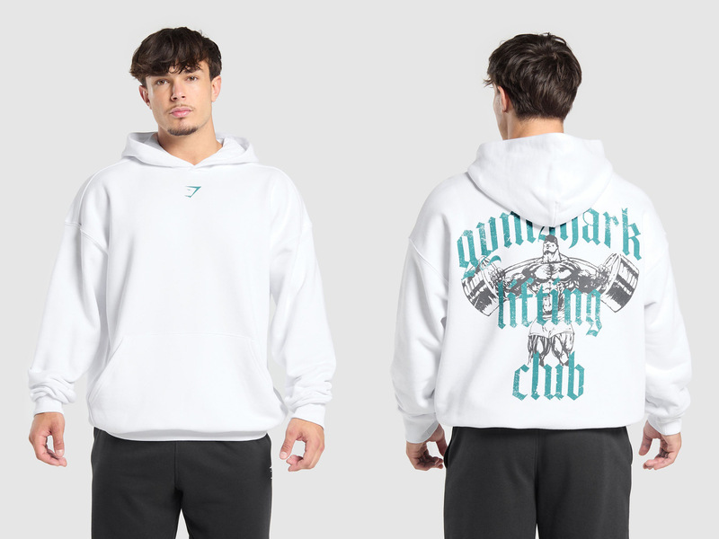 gymshark经典款大码肌肉男士重磅毛圈卫衣秋冬款运动健身鲨鱼卫衣|undefined