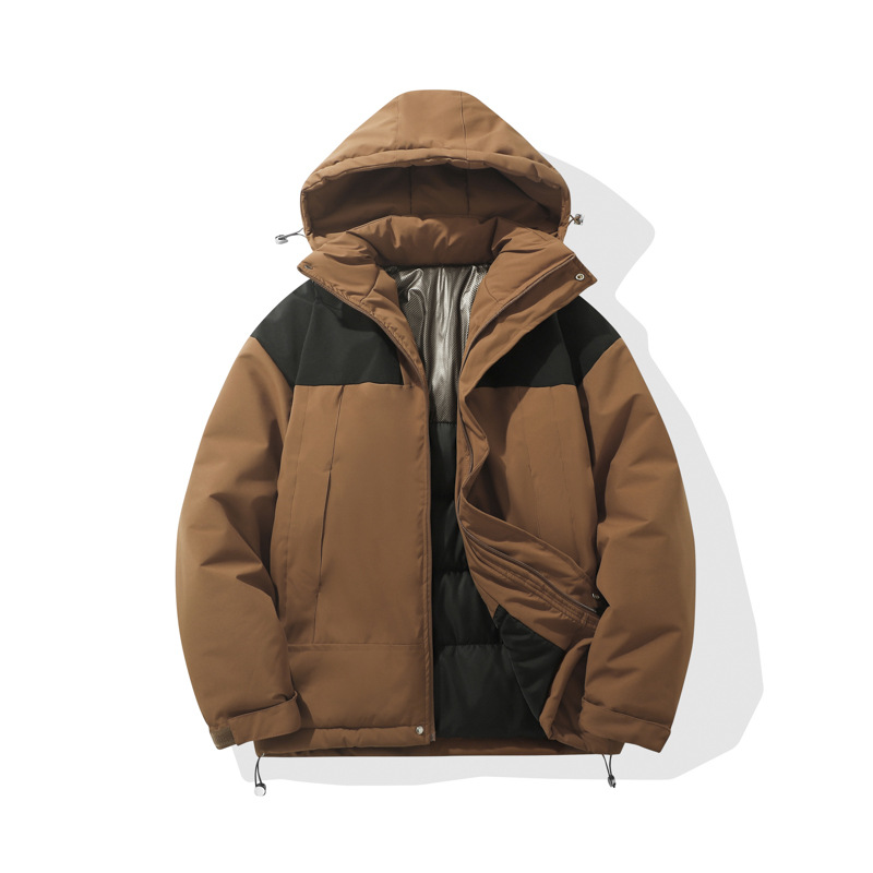 Vêtements pour hommes Vêtements en coton à la mode Couple Vêtements d'hiver Vente chaude Peut être ouvert en deux couleurs Couple décontracté Graphène Chaud À Capuche_voghion.com