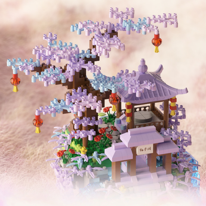 JIHUI JIHUI YIGAO M2073 FAIRY PAVILION QIONGLOU WONDERLAND 대형 빌딩 블록 조립 장난감 어린이 생일 선물