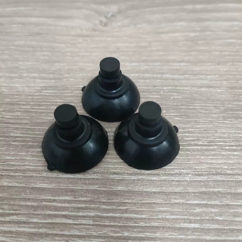 高脚吸盘 2.5cm硅胶吸盘黑色蘑菇头吸盘工业橡胶制品厂家可定 制