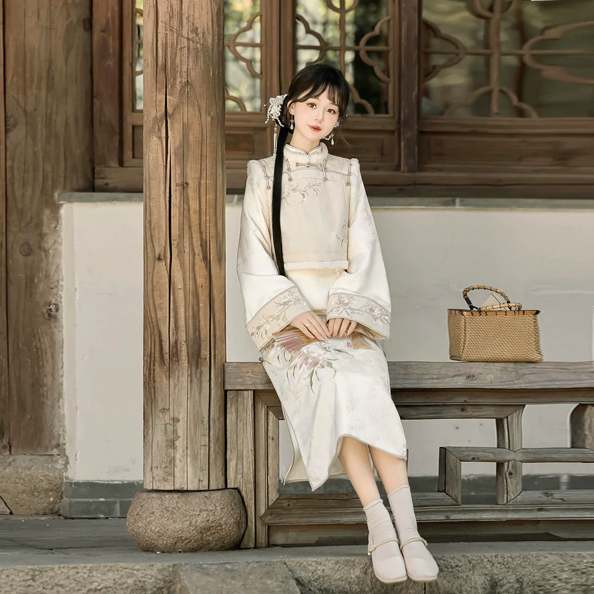 Оригинальный Yingzhou Yuyu, новый китайский стиль, женский повседневный новый жилет в национальном стиле, осенне-зимний костюм Cheongsam X248