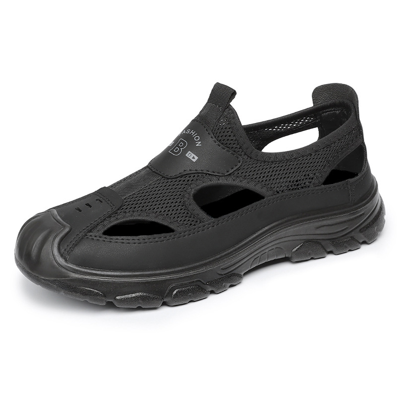 Sandalias de hombre procesamiento personalizado nuevo tamaño grande zapatos de hombre zapatos casuales de poliuretano hueco zapatos de abertura superficial zapatos de hombre