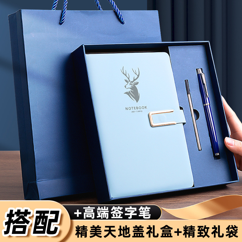 Cuaderno de negocios personalizado logotipo imprimible con hebilla de alto-Bloc de notas de aspecto engrosado alto-Cuaderno de conferencias de gama alta al por mayor