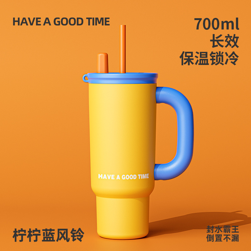 新款跨境批发吸管保温杯大容量可外带便携水杯2025高颜值冰霸杯|undefined