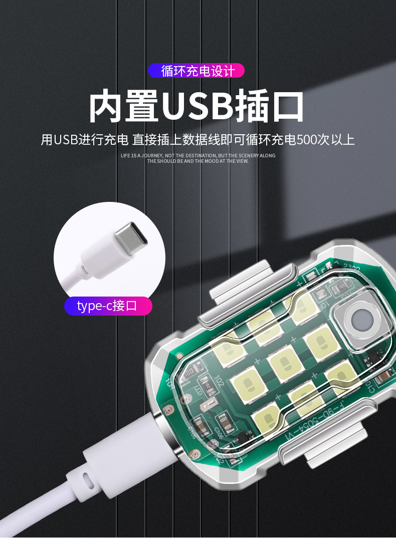 Car reading LED light USB charging buckle roof light trunk light car lighting LED ceiling light