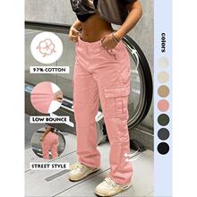 N 91603 Drawstring Multi-pocket Cargo Pants ������ڴ���װ��
