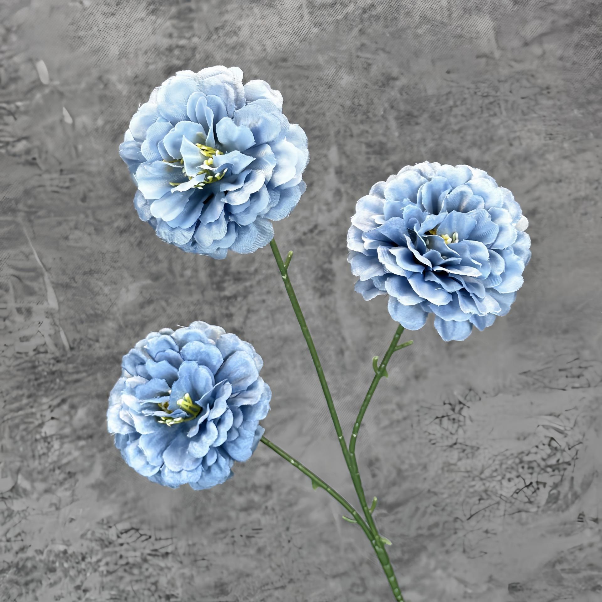 Nuevo hibisco 3 flores de boda decoración del hogar decoración de flores de seda hechas a mano adornos de flores falsas transfronterizas al por mayor