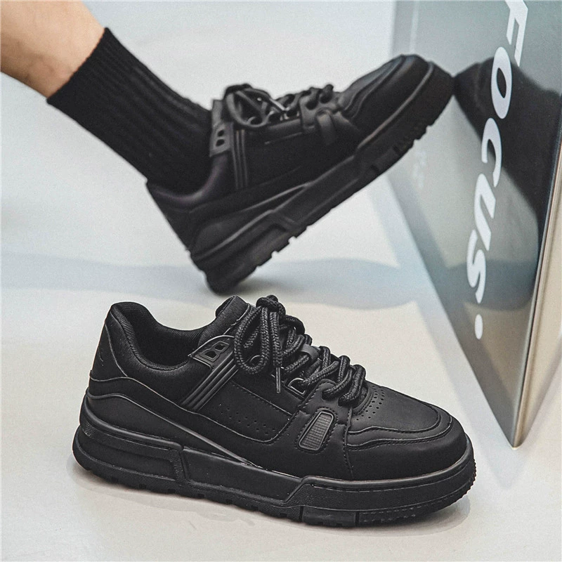 Национальные тенденции ниша 2023 год новая черная американская ретро- sneakers с толстой подошвой повседневные спортивные туфли BX148-H