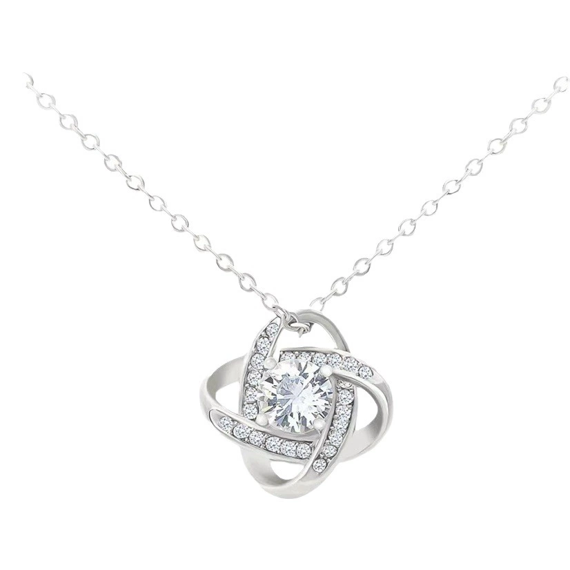 Амазонка взрывы Полный бриллиантовый кулон трансграничная Европа и Америка вечная звезда мама девушка праздничный подарок ожерелье с четырехлистным клевером