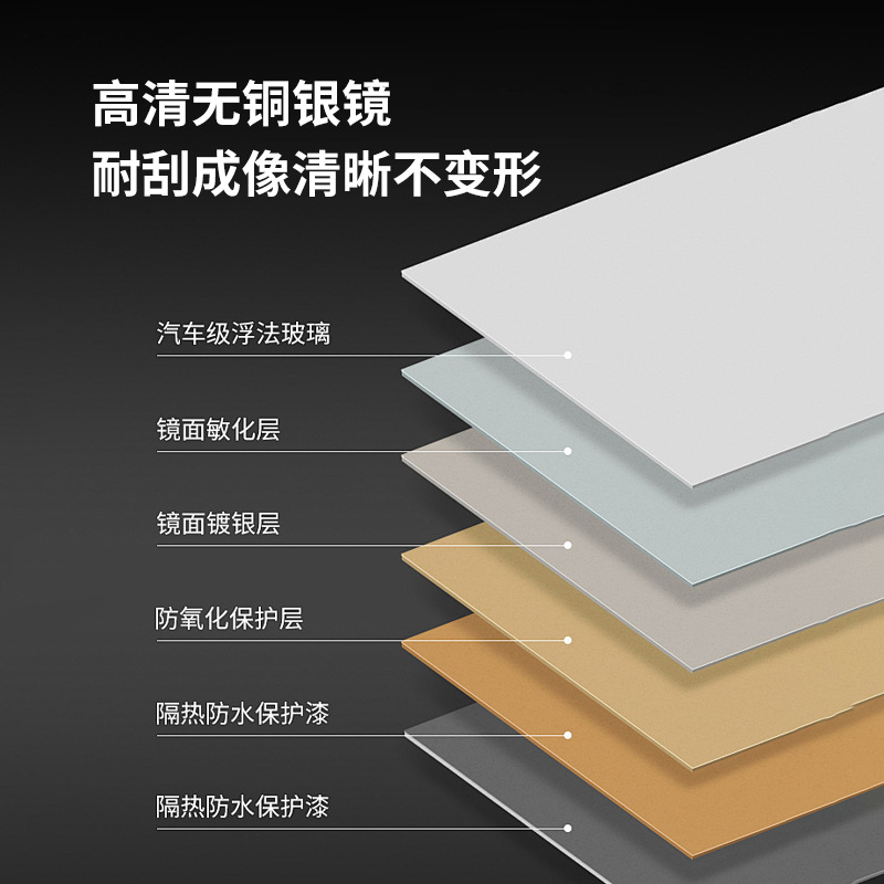 Redondo con lámpara para lavarse las manos inodoro colgado en la pared LED luminiscente espejo inodoro espejo inteligente espejo de baño