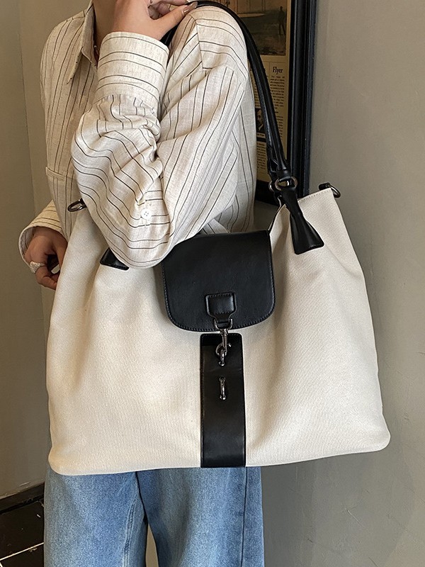 Viajes transfronterizos de gran capacidad bolsa de mano de mujer nueva moda de gran capacidad bolsa de hombro de moda nicho bolsa de tela de moda