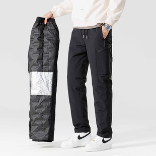 Winter 90% White Duck Down Pants Men's Outdoor Thickened Workwear Pants Warm New National Standard Down Pants Men's