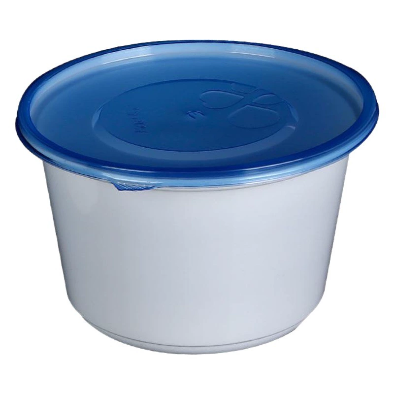 Одноразовая пластиковая миска, выдвижной ланч-бокс, круглая коробка, пластиковая прозрачная упакованная ланч-бокс из полипропилена, круглая миска, пищевой ланч-бокс