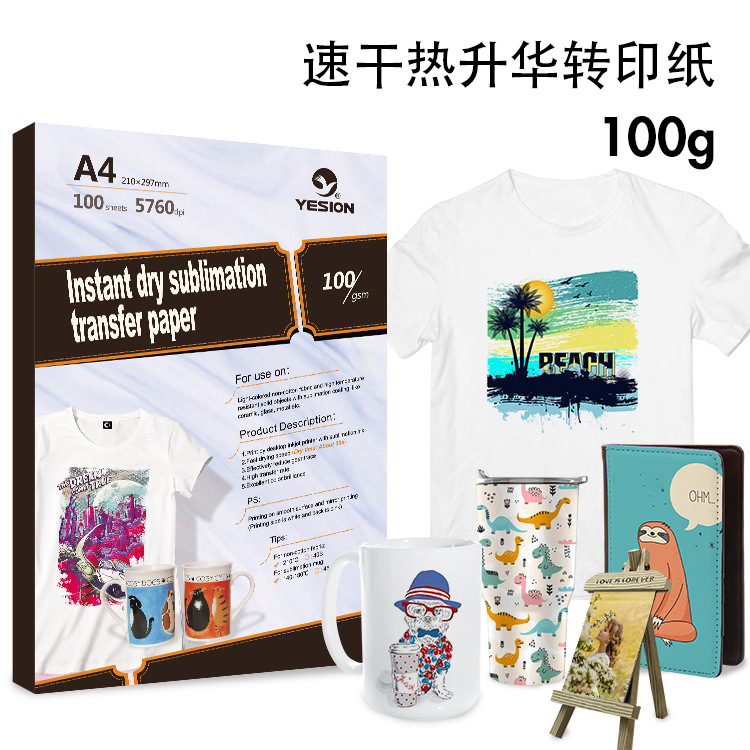Papel de Sublimación Térmica Secado Rápido para Impresoras de Inyección de Tinta y Cerámica