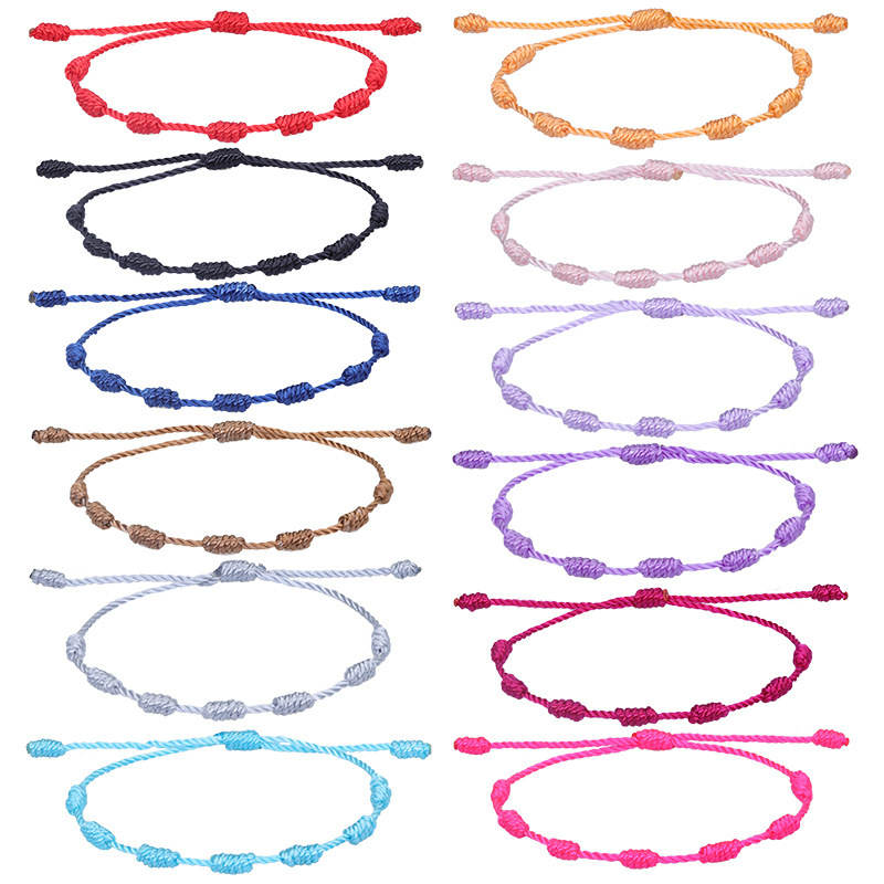 Amazon hot sale friendship bracelet parent-child interaction lucky red rope adjustable braided hand rope long-term spot wholesale Amazon hot sale friendship bracelet parent-child interaction lucky red rope adjustable braided hand rope long-term spot wholesale