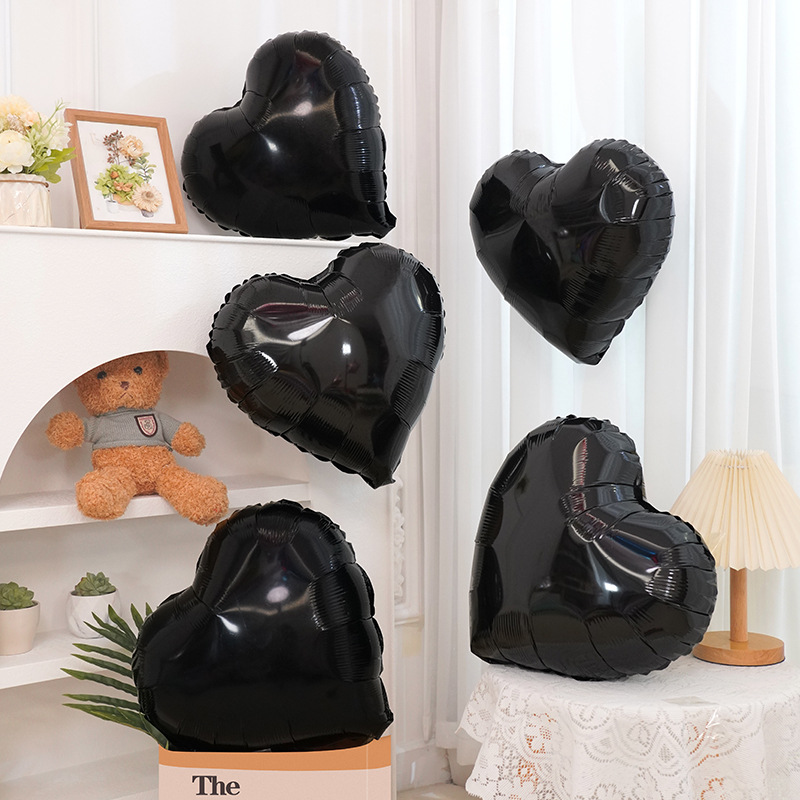 Corazón negro 18 pulgadas