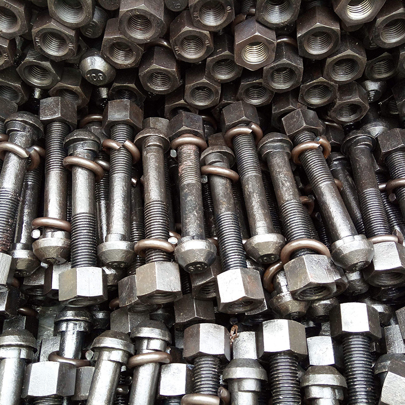 泓洛直供 级高强度鱼尾螺栓 铁路配件圆头鱼尾丝 轨道连接用