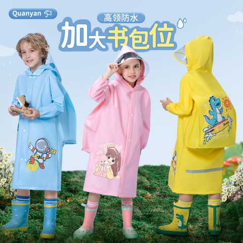 Children's raincoat baby kindergarten primary school student cartoon poncho with schoolbag seat Boys Girls raincoat rain gear wholesale Children's raincoat baby kindergarten primary school student cartoon poncho with schoolbag seat Boys Girls raincoat rain gear wholesale