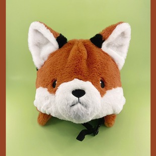 Fox 2022 new cartoon animal plush ski helmet cover helmet decoration for boys and girls adjustable Universal