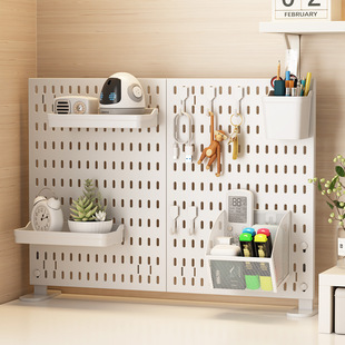 Desktop Hole Board Vertical Board Office Clip-type Storage Partition Book Desktop Hole Board Vertical Punch-free