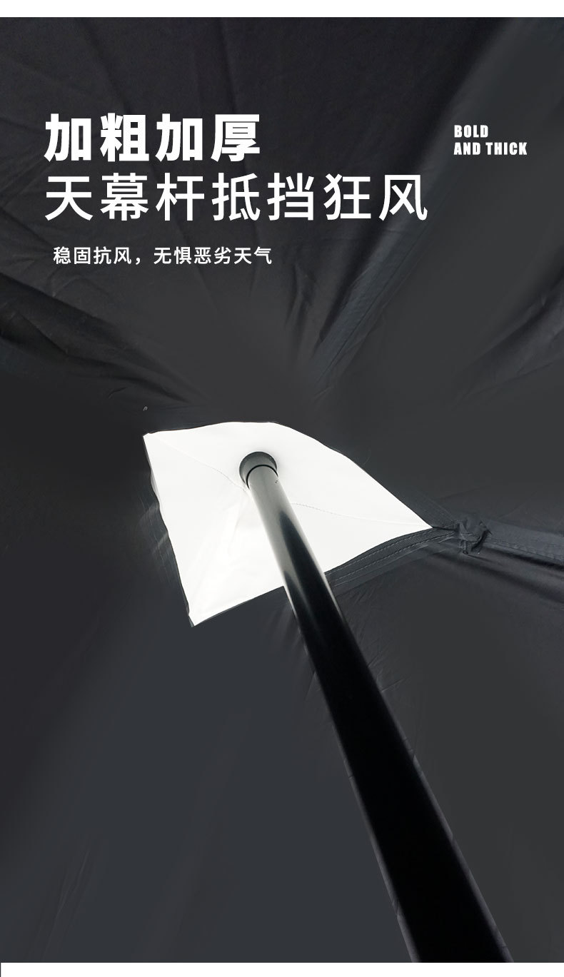 Thickened Black Rubber Tarp Outdoor Sunshade, Sun Protection, Rainproof, Essential Camping Gear, Black Rubber Octopus Hexagonal Tarp