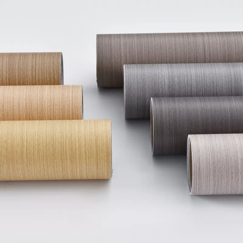 跨境直供自粘家具翻新改色贴纸墙纸波音软片贴膜木纹衣柜木门柜子