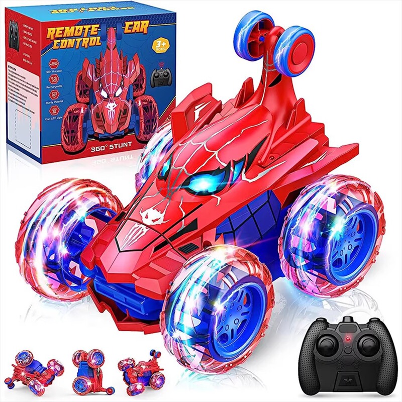 Cross-Border Shopping for Children's Remote Control Cars 360 ° Rotating Stunt Off-Road Vehicle Is the Best Remote Control Toy for Boys.