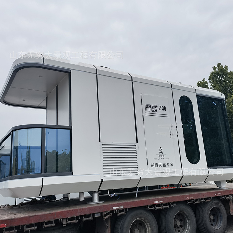 Acampar al aire libre creativo espacio costero cápsula B & B Express Hotel en línea rojo jugar paisaje móvil B & B apartamento