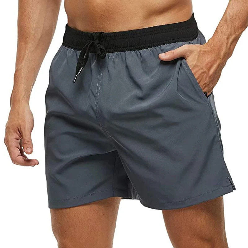 Cross-Border Amazon New Men's Beach Pants Sports Shorts Quick-Drying Running Training Pants Casual Pants Sports Pants