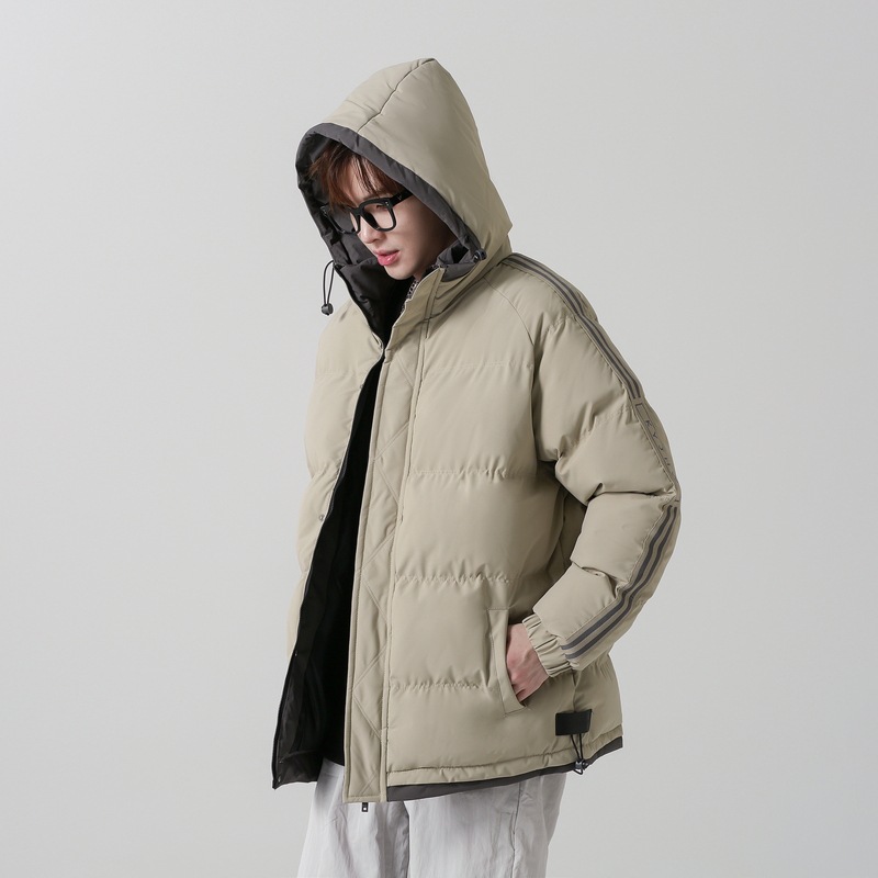 Heren winterjas met capuchon gewatteerde oversized jas katoen_voghion.com