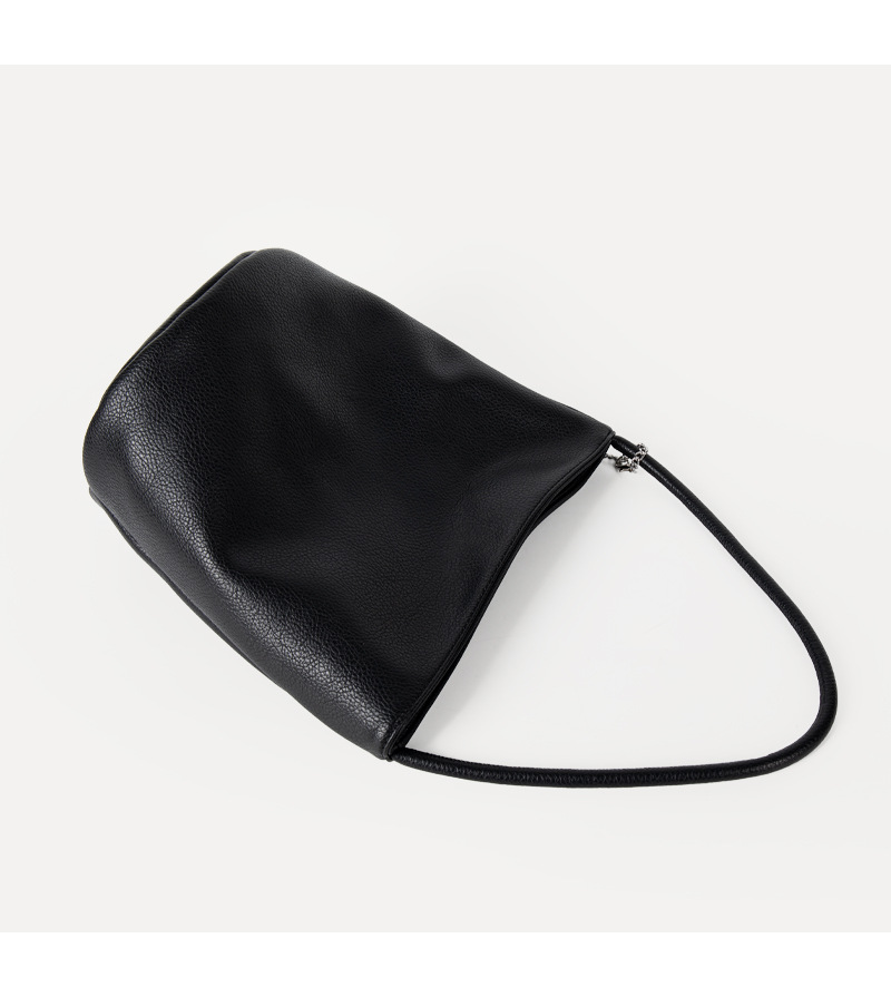 Shoulder Bucket Bag In Soft Leather Large Capacity Handbag_voghion.com