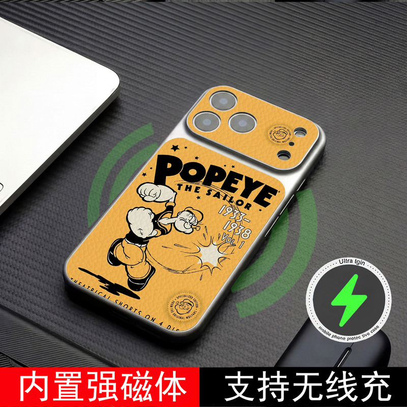 Popeye Apple 17Promax Phone Case 16 Large Window 17 Trendy 13 Simple 14/15 Anti-Drop 12 Popeye Apple 17Promax Phone Case 16 Large Window 17 Trendy 13 Simple 14/15 Anti-Drop 12