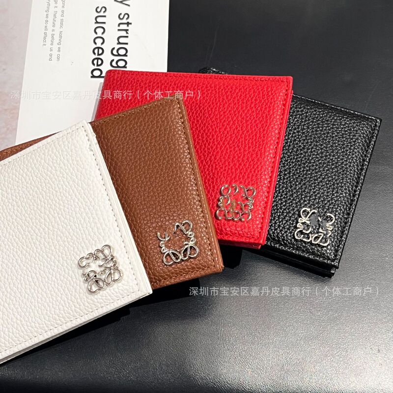 European and American Trendy Brand Bank Card and Id Holder, Card Organizer, Card Holder, Fashionable High-End Metal Logo, Lychee Pattern Card Case Wallet European and American Trendy Brand Bank Card and Id Holder, Card Organizer, Card Holder, Fashionable High-End Metal Logo, Lychee Pattern Card Case Wallet