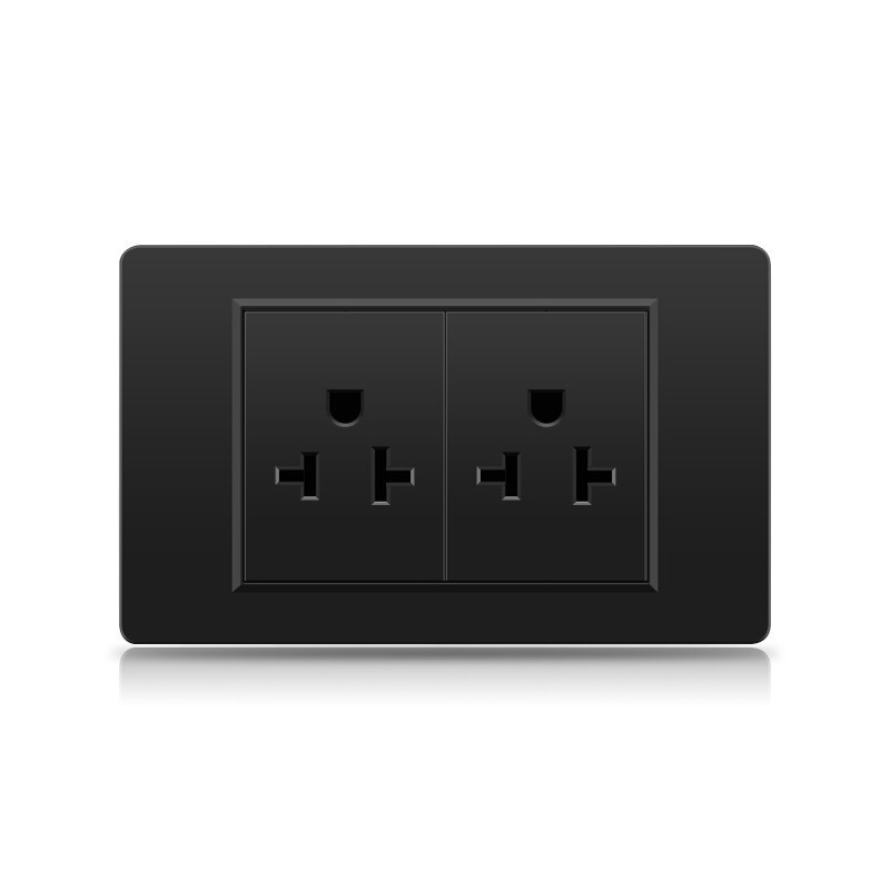 外国貿易スイッチソケット黒 PC パネル壁東南アジアタイ 6 穴台湾ソケット 20Wtype-c|undefined