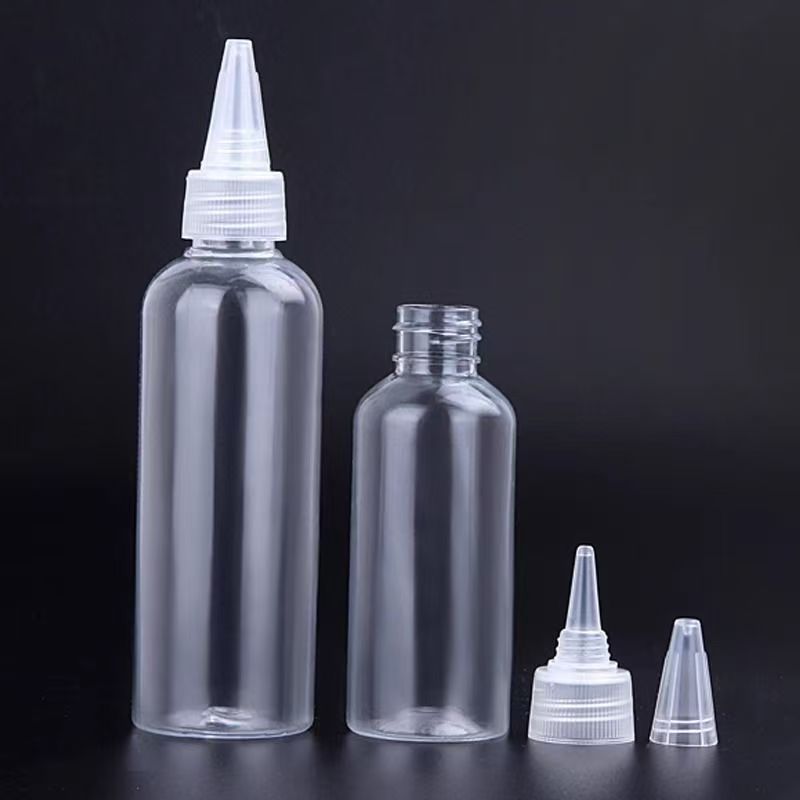 ペット用透明スクイーズボトル（尖った口）10ml20ml30ml50ml100ml200ml スクイーズボトル 調色ボトル|undefined