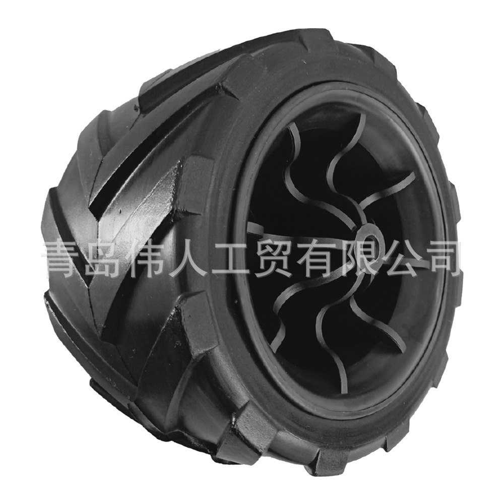 可折叠花园工具车轮子，沙滩车户外折叠车PU发泡轮子