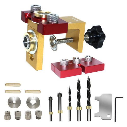 Woodworking three-in-one locator log dowel woodworking tools furniture punch locator log dowel punch tool