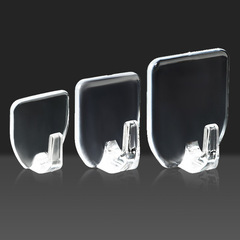 Waterproof transparent hook, traceless hook, household punch-free traceless hook, bathroom wall hanging sticky hook