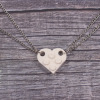 Necklace for beloved hip-hop style, detachable constructor heart shaped, pendant, European style, wholesale